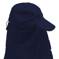 Legionnaire Hat with Throat Cover – Navy Blue – One Size Fits All