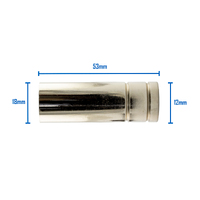 40 x MIG Nozzle / Shroud MB15 Cylindrical - Binzel Style