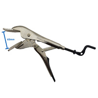 5 x Strong Hand Locking Sheet Metal Pliers 250mm Long with 76mm Jaw