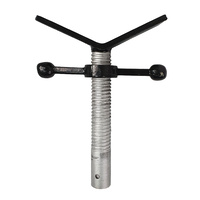 2 x Heavy Duty Welding Pipe Stand Fixed Legs Adjustable Height - 1135kg