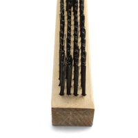 Taipan Mild  Steel Wire Brush - Wooden Handle 4 Row - 12 Each