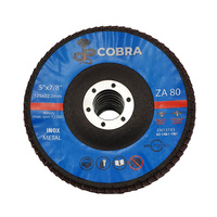 COBRA 5" / 125mm Flap Disc - 80 GRIT - 10 Pack