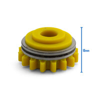 Kemppi Style Lower and Upper Drive Rollers 1.4/1.6mm Knurled Yellow -1 Pair