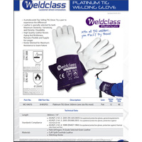 6 x Weldclass Platinum Soft Skin Tig Welders Gloves