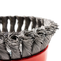 Twist Knot Cup Brush 120mm M14x2 - Mild Steel - Suits 7" and 9" Grinder - 3 Each