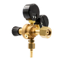 COBRA CO2 Regulator with 6mm Barb - Twin Gauge Brewers Reg