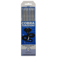 1.0mm Zirconiated TIG Tungsten Electrodes 10 Each - White Tip