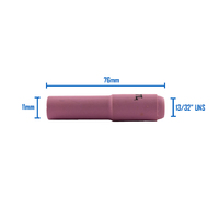 TIG Ceramic Cup / Nozzle #7 LONG - 2 each - WP-17 | 18 | 26