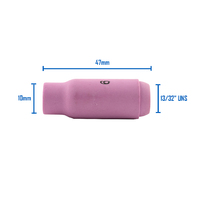 TIG Ceramic Cup / Nozzle #6 - 40 Each - WP 17 / 18 / 26