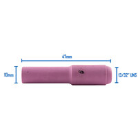 TIG Ceramic Cup / Nozzle #6 LONG - 2 pack - WP 17 | 18 | 26