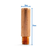 TWECO #1 Style MIG Contact Tips - 0.6mm - 10 Each