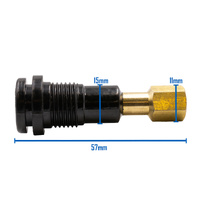 WP9 Series TIG Torch Small Torch Body Three Piece 130 Amp Threaded Handle