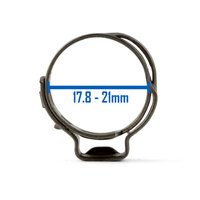 Oetiker style Stainless Single Ear Clamps - Stepless - 17.8mm-21mm - 10 Pack