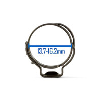 Oetiker style Stainless Single Ear Clamps 13.7-16.2mm - 10 Each