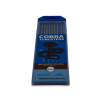 2.4mm 0.3% Zirconiated TIG Tungsten Electrodes 10 Each - Brown Tip