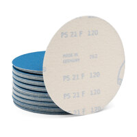 Klingspor 150mm Velcro Backing Sanding Disc Pad PS 21 FK  6" 120 Grit - No Dust Holes - 50 Each