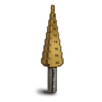 Bordo 3 Piece Metric Savage HSS TiN Coated Step Drill Set 4mm-30mm