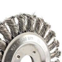 Klingspor 125mm x 14mm x 22.23mm Twist Knot Mild Steel Wheel Brush - 1 Each