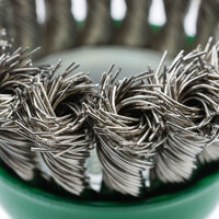 65mm Klingspor Stainless Steet Twist Knot Cup Brush for 5" Angle Grinder 12500 RPM BT 600 Z - 1 Each