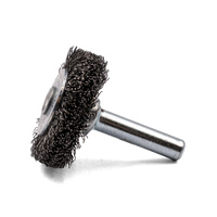 5x Klingspor BRS 600 W Wheel Brush with Shaft, Crimped Wire for Steel