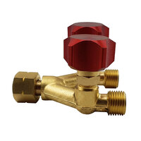 Argon/Oxygen Hose/Fuel Hose Y Piece with Valve Splitter Connector R121 Twin Pack