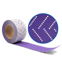 3M 34444 737U Hookit Purple Clean Sanding Sheet Roll 120+ Grit Cubitron II 70mm x 12m