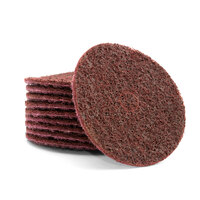 3M Scotch-Brite Maroon Medium Surface Conditioning Disc - 100mm x 16mm - 100 Each