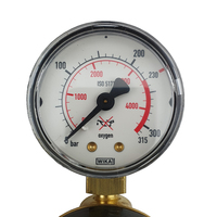 Harris 730Z Oxygen Regulator - 0-1000KPA - Side Inlet 