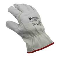XXL Riggers Gloves Cow Hide Leather - 1 Pair 