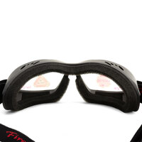 Heat and Fire Resistant Safety Goggles Black with Clear Anti-Fog Lens