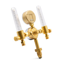 Harris 821 Argon Preset Regulator Bottom Entry with Flowmeters