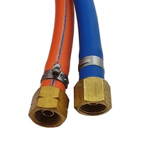 15m Harris Oxy / LPG 8mm Twin Hose with Fittings & Inspection Tag