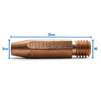 Kemppi Style MIG Contact Tips CuCrZr - M8*35*0.8mm - 100 Each