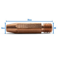 Kemppi Style MIG Contact Tips CuCrZr - M8*35*1.2mm - 100 Each