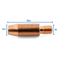 Kemppi Style MIG Contact Tips - M6*28*1.6mm - 25 Each