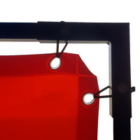 1.8 x 1.8m Frame for Welding Curtain / Screen on Wheels