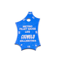 CIGAGE Metric Fillet Gauge - Weld Joint Two-piece Gauge Weld Tee Joint Welding Throat Depth Leg Length Gauge