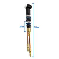 CK20 Flexible Water Cooled TIG Torch Body Head 250A WP20