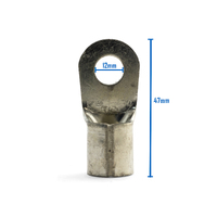 5 x 70mm2 Crimp Welding Cable Lug - 12mm Hole