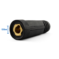 Dinse Female Welding Cable Socket to Suit 35-50mm Square Cable 200-300 Amp