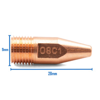 0.8mm - M10 Kemppi 08C1 Standard MIG Contact Tips - 50 Each