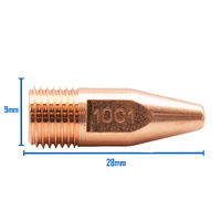 1.0mm - M10 Kemppi C1 Standard MIG Contact Tips - 50 Each