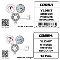 Nitrogen C Size Gas Bottle Kit with Regulator and Hose