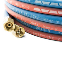 Trelleborg 10 Metre Oxy Acetylene Twin Hose - 5/8 UNF Fittings