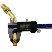 Swan / Bent Goose Neck - MIG Spool Gun 45 Degree Torch Neck for QLBF-200  Binzel Style