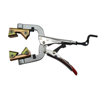 5 x Strong Hand Locking Pipe Pliers 180mm with Adjustable Swivel V-Pads