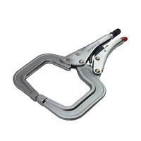 Strong Hand Locking C-Clamp Pliers 280mm Long with Round Ends