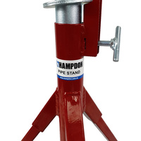 2 x Heavy Duty Welding Pipe Stand Fixed Legs Adjustable Height - 1135kg