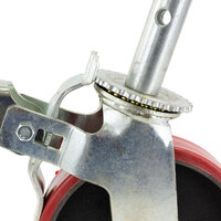 200mm (8"x2") PVC Coated Castors for 2 Ton Pipe Stand 900 lbs (410kg) Load Rating - 4 Each 