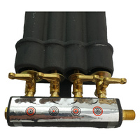 Cast Iron Quad Ring Burner Gas Cooker Gas Stove LPG - Hose & Regulator